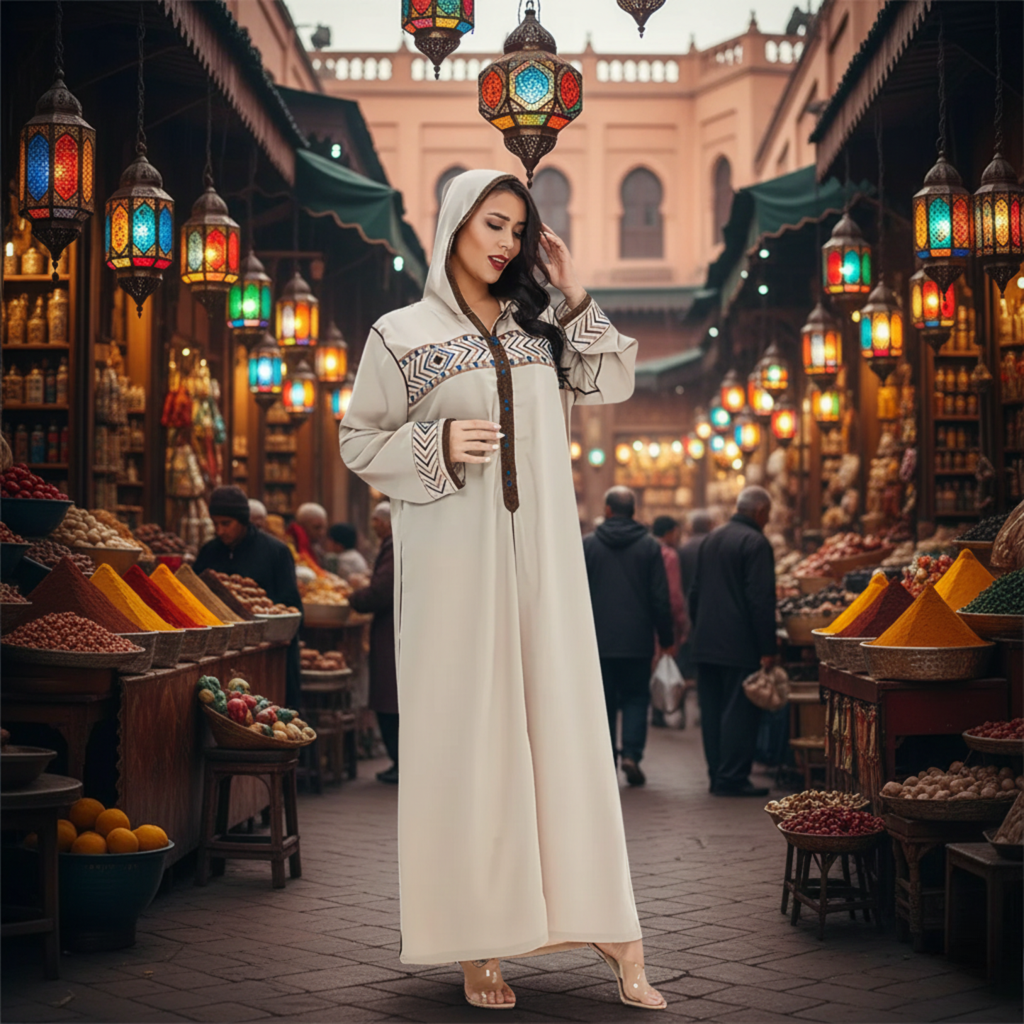 L’Essence du Caftan Marocain : Élégance de Marrakech.