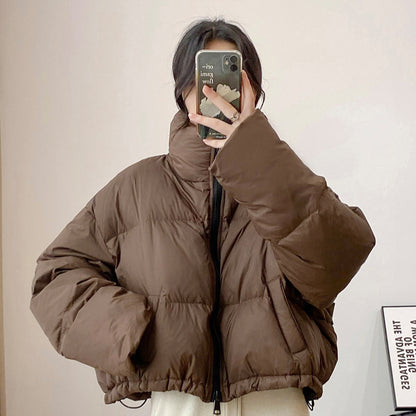 Doudoune Courte Brillante à Capuche - Style Urbain & Chaleur Optimale