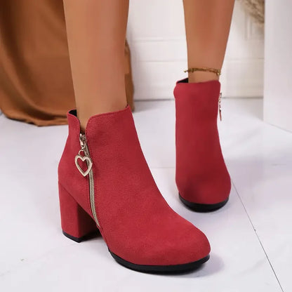 Bottines d'Hiver Cœur d'Élégance Le Chic à vos Pieds