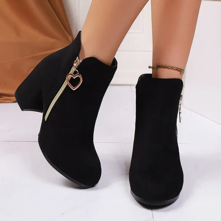 Bottines d'Hiver Cœur d'Élégance Le Chic à vos Pieds