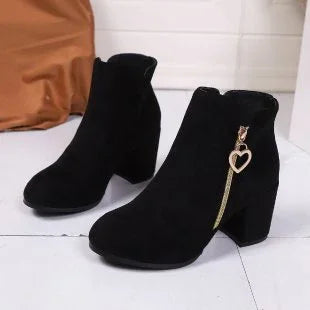 Bottines d'Hiver Cœur d'Élégance Le Chic à vos Pieds