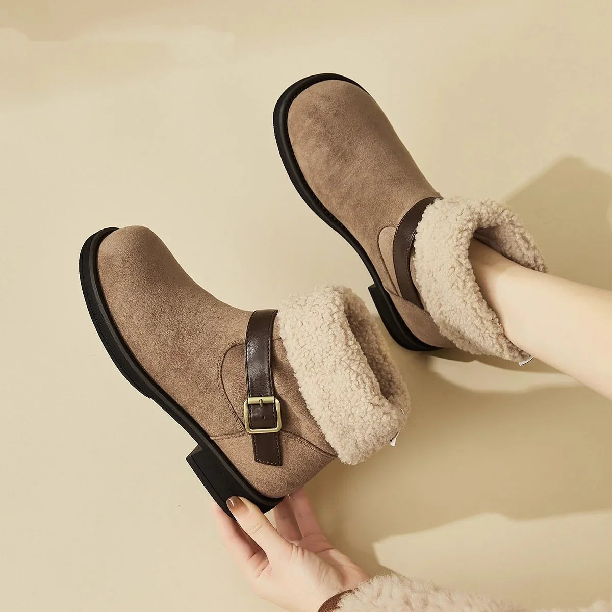 Bottines en daim souple New Fall