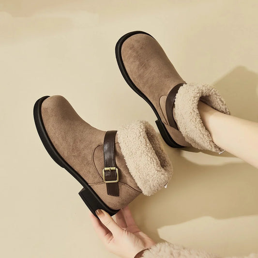 Bottines en daim souple New Fall