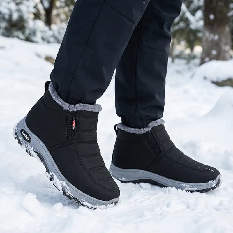 Chaussures de neige imperméables et confortables.
Bottes courtes matelassées chic.
Chaussures chaudes pour femme hiver 2026.
Bottines de marche antidérapantes.