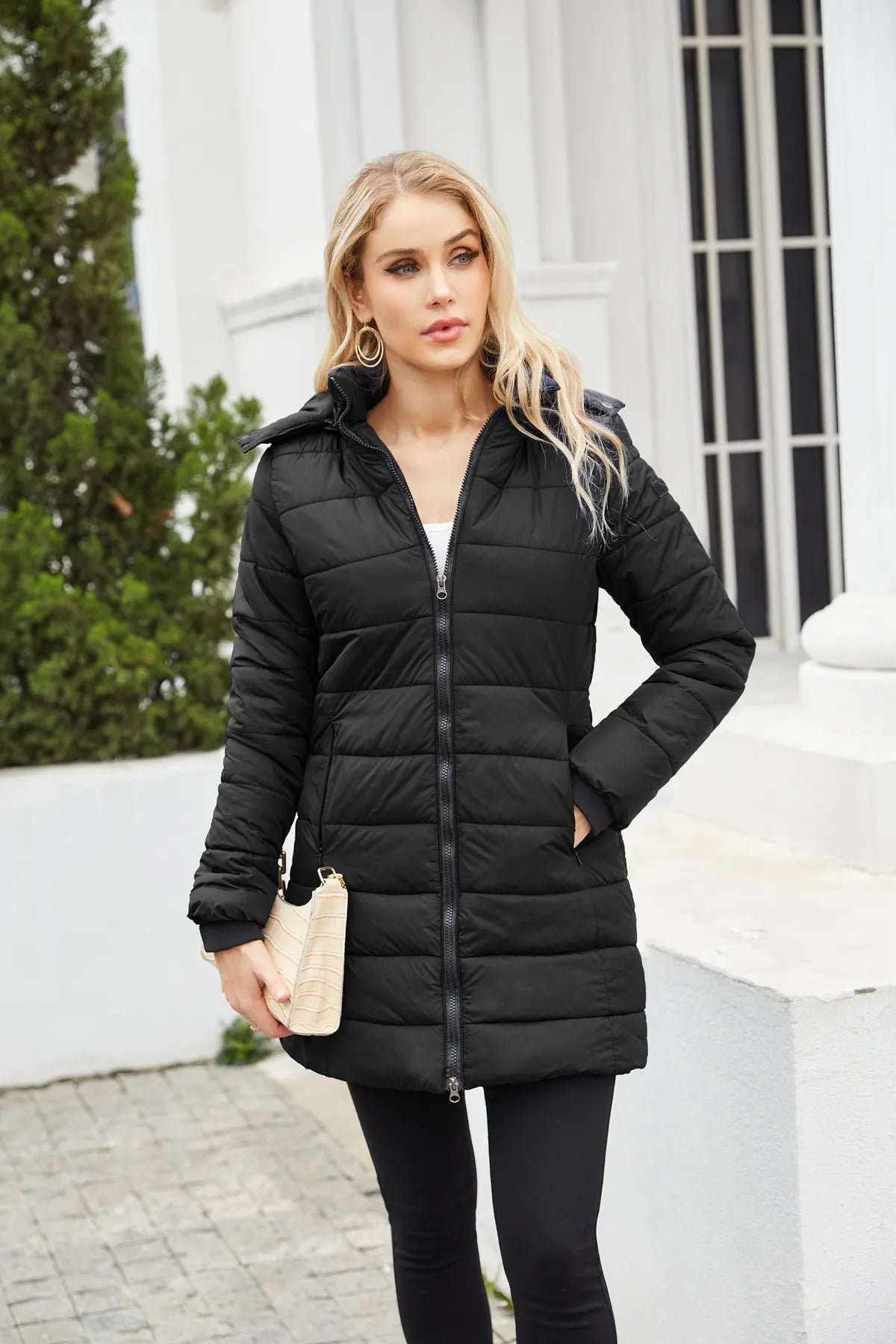 Veste en coton matelassé, imperméable et résistante au froid